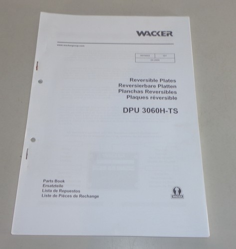 Parts catalog wacker dpu - parts,