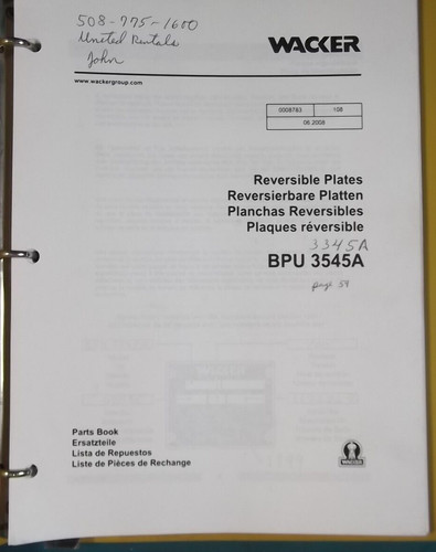 Wacker bpu 3545a reversible - bpu-3545a,